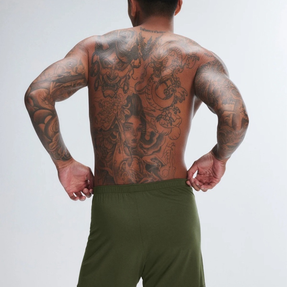 NWT, Savage X Fenty HOMME BASE BOXERS, Antique Green, S